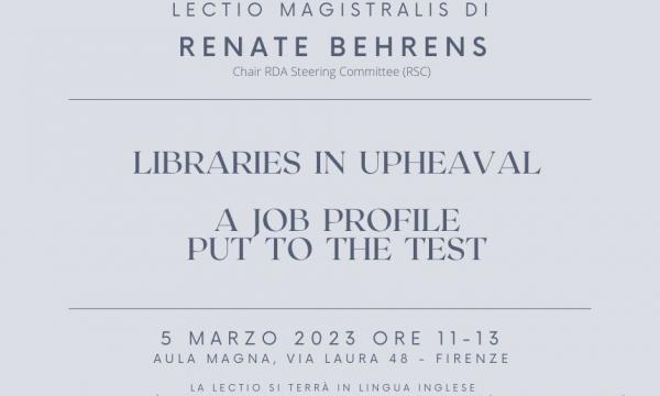 Lectio magistralis di Renate Behrens